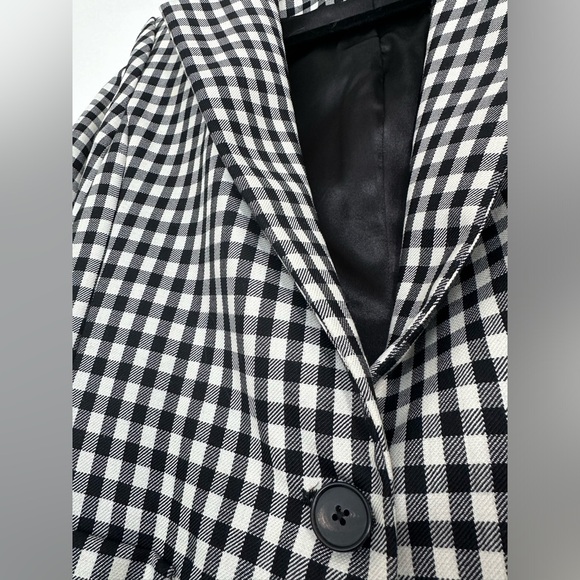 ei8ht dreams Virgin Wool Plaid Print Blazer Size 4 - Picture 6 of 12